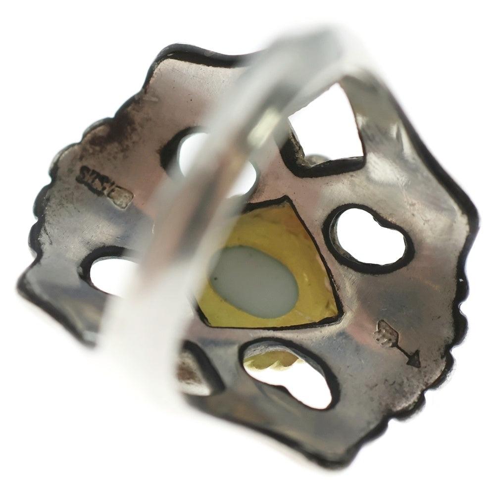 goro's(ゴローズ) 金縄ターコイズ付きキャストリング大 シルバー/ゴールド