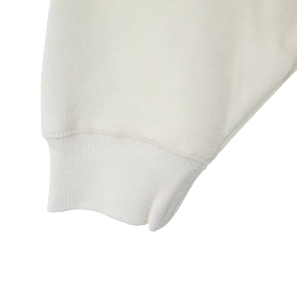 FEAR OF GOD ESSENTIALS(フィアオブゴッド エッセンシャルズ) SWEATSHIRT フロントラバーロゴ クルーネックスウェットトレーナー ホワイト