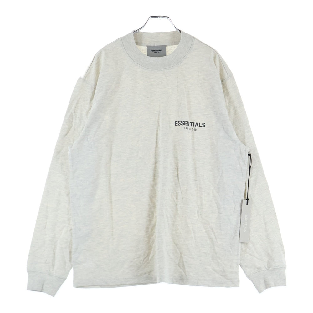 FEAR OF GOD ESSENTIALS(フィアオブゴッド エッセンシャルズ) L/S T-SHIRT リフレクターロゴ 長袖Tシャツ ロンT グレージュ