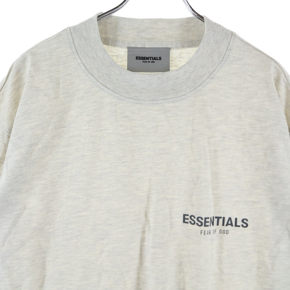 FEAR OF GOD ESSENTIALS(フィアオブゴッド エッセンシャルズ) L/S T-SHIRT リフレクターロゴ 長袖Tシャツ ロンT グレージュ