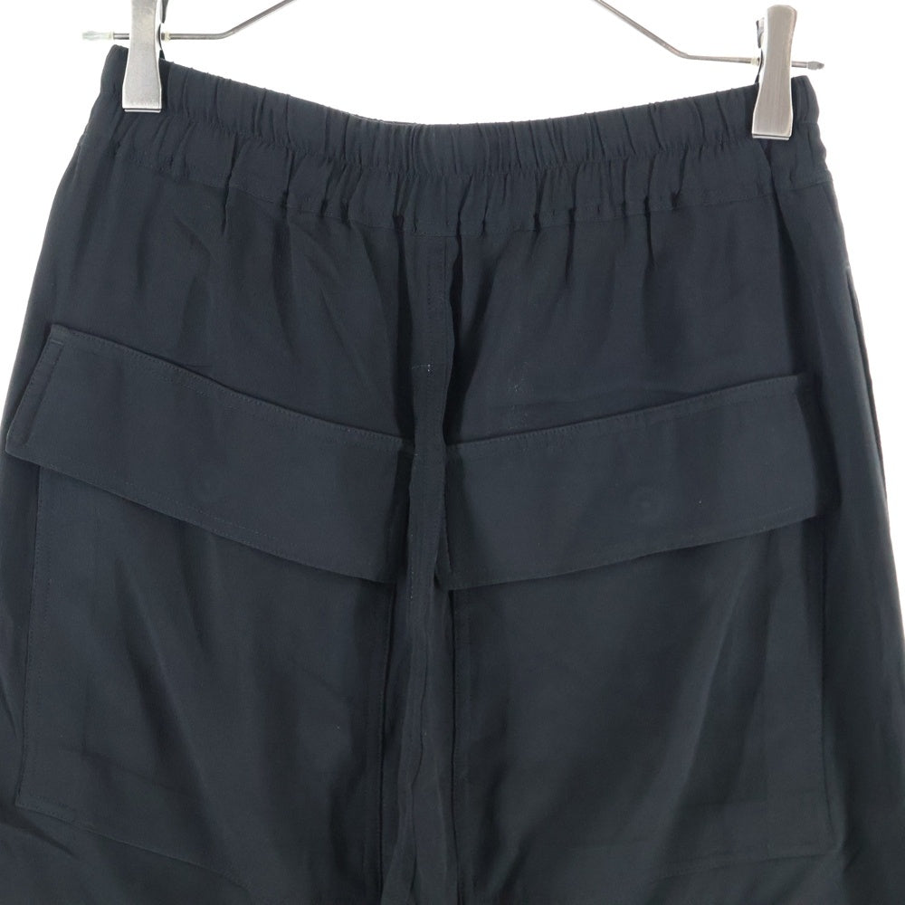 Rick Owens(リックオウエンス) 21SS Cropped Astaires Drawstring Pants ドローストリングパンツ ブラック RP21S3303-CC