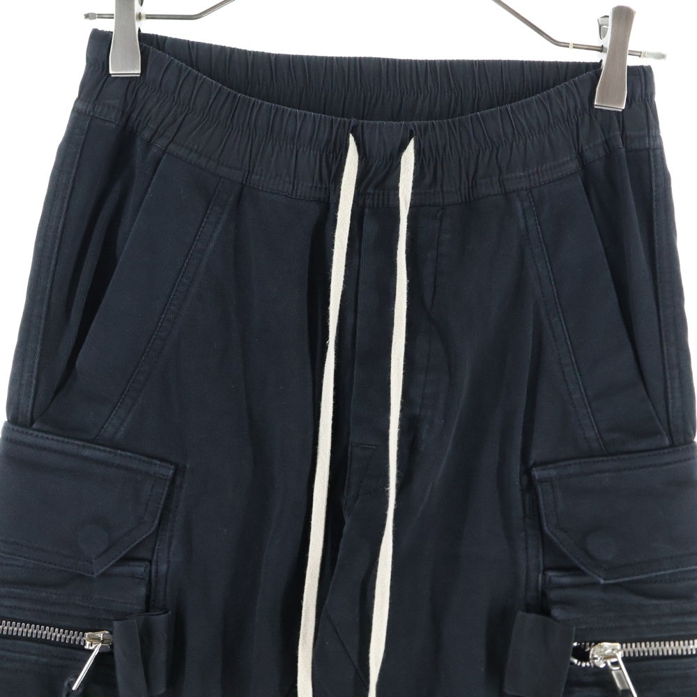 Rick Owens(リックオウエンス) 17AW Cargo Jog Drawstring Pants カーゴジョグ ドローストリングパンツ ブラック RU17F8390-BA