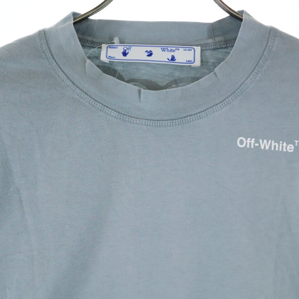 OFF-WHITE(オフホワイト) Style In Revolt T-Shirt クロップド 半袖Tシャツ グレー レディース OWAA090T22JER002