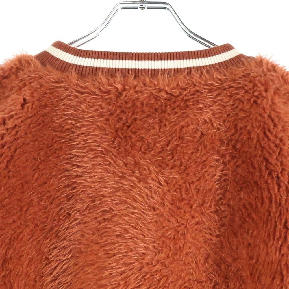 OFF-WHITE(オフホワイト) 19AW Fleece Sweater ボア フリース クルーネックスウェットトレーナー オレンジ OWBA026E19E65119