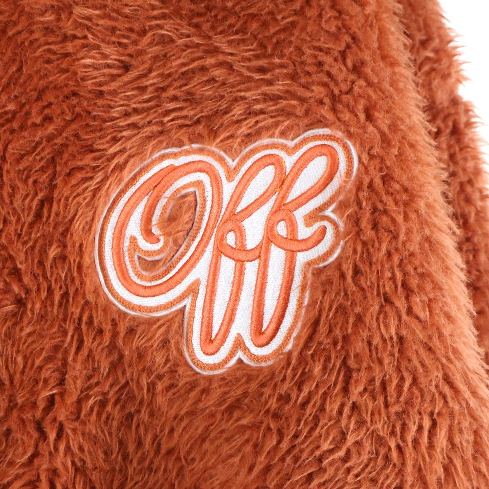 OFF-WHITE(オフホワイト) 19AW Fleece Sweater ボア フリース クルーネックスウェットトレーナー オレンジ OWBA026E19E65119