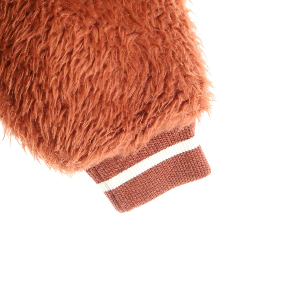 OFF-WHITE(オフホワイト) 19AW Fleece Sweater ボア フリース クルーネックスウェットトレーナー オレンジ OWBA026E19E65119