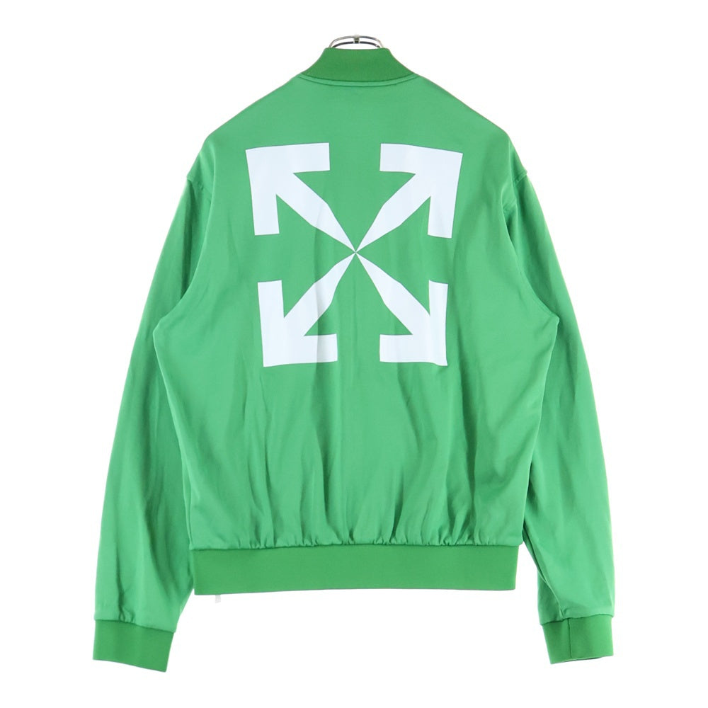 OFF-WHITE(オフホワイト) 22SS Arrows-Print Zipped Bomber Jacket アローロゴ ジップアップ ボンバージャケット グリーン OMBD037S22FAB002