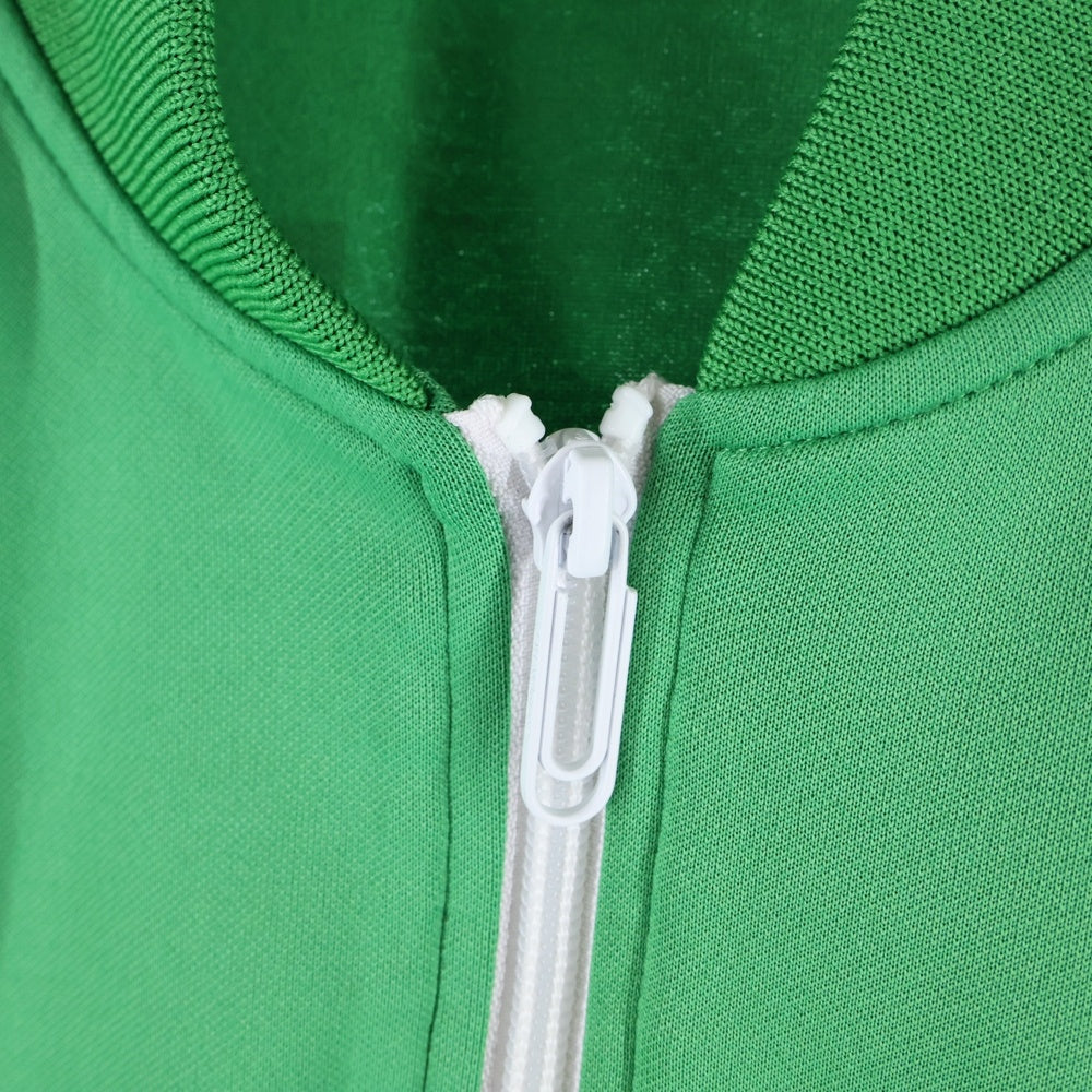 OFF-WHITE(オフホワイト) 22SS Arrows-Print Zipped Bomber Jacket アローロゴ ジップアップ ボンバージャケット グリーン OMBD037S22FAB002