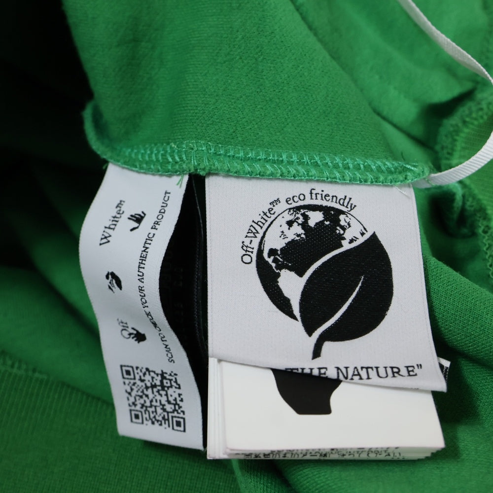 OFF-WHITE(オフホワイト) 22SS Arrows-Print Zipped Bomber Jacket アローロゴ ジップアップ ボンバージャケット グリーン OMBD037S22FAB002