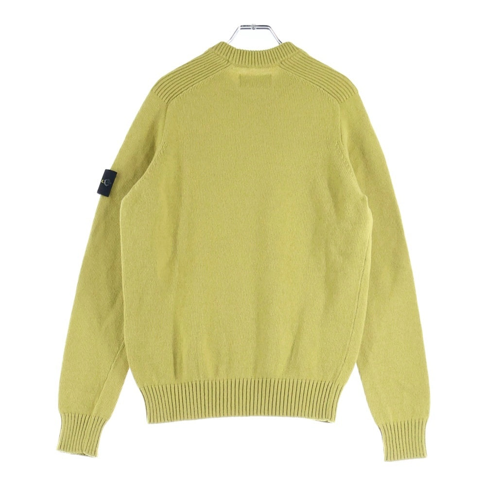 STONE ISLAND(ストーンアイランド) Knit Sweater ロゴワッペン クルーネックニットセーター イエロー 7115552A3