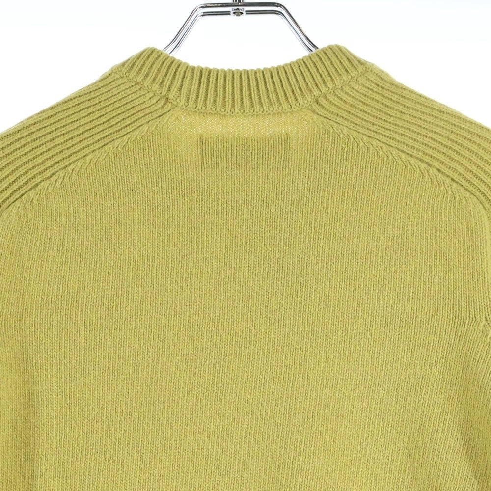 STONE ISLAND(ストーンアイランド) Knit Sweater ロゴワッペン クルーネックニットセーター イエロー 7115552A3