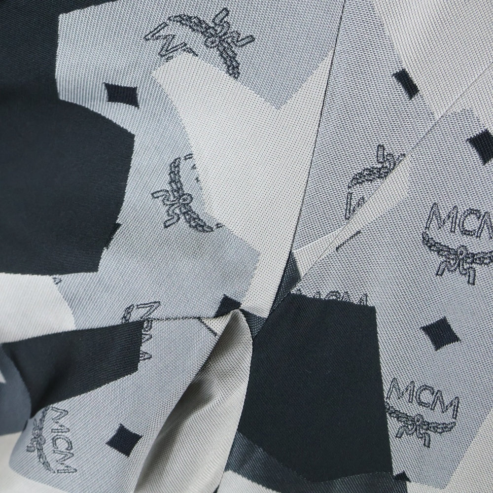 MCM(エム シー エム) ×Christpher Raeburn Sustainable Textile Adjustable Trench Coat クリストファー レイバーン 総柄トレンチコート グレー MCJ7SOC35EG00L