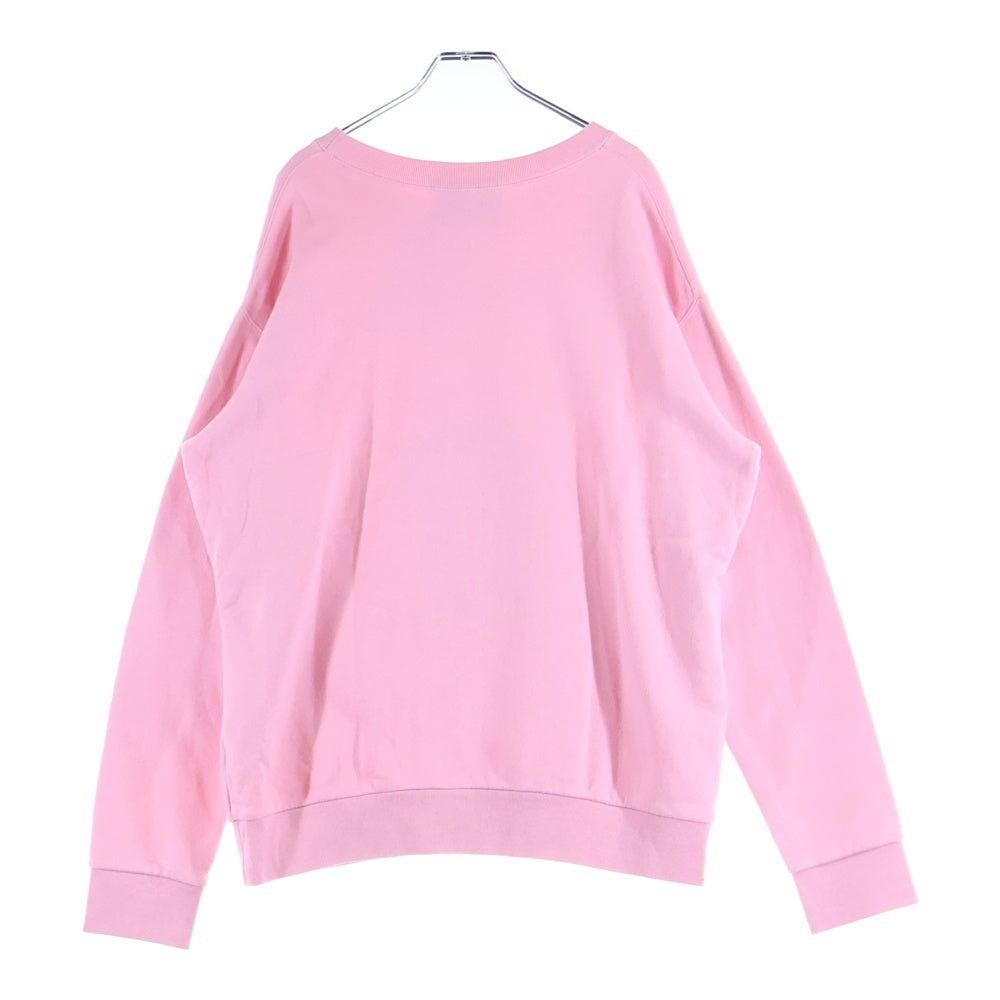 GUCCI(グッチ) 21SS ×ドラえもん Hoodie Doraemon 刺繍クルーネックスウェットトレーナー ピンク 617964 XJDIC