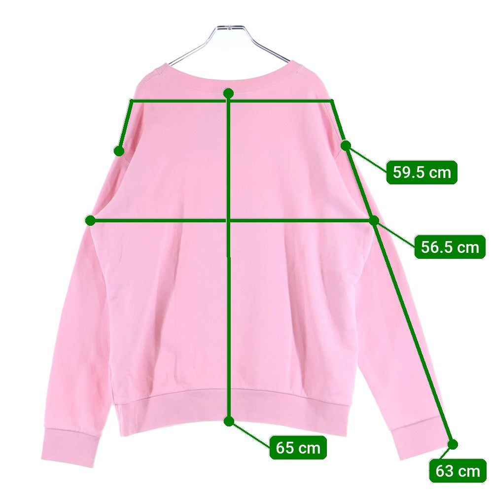 GUCCI(グッチ) 21SS ×ドラえもん Hoodie Doraemon 刺繍クルーネックスウェットトレーナー ピンク 617964 XJDIC