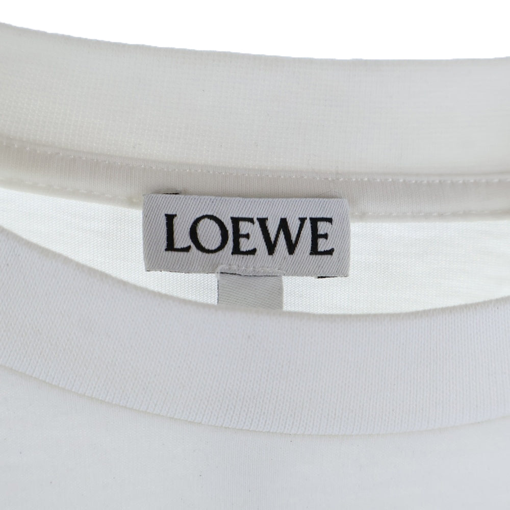LOEWE(ロエベ) Botanical T-Shirt ボタニカル ロゴプリント半袖Tシャツ ホワイト S6199450CR