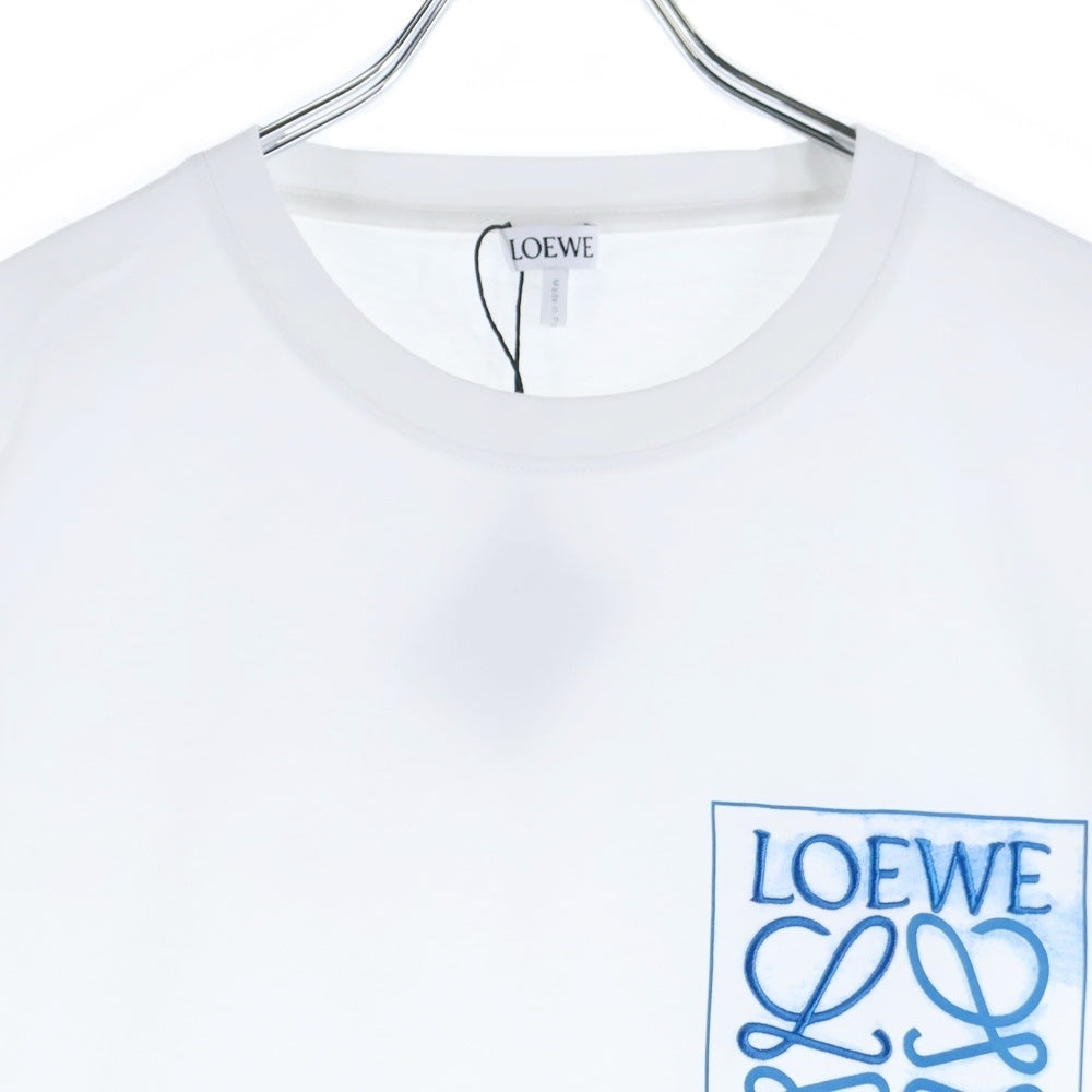 LOEWE(ロエベ) T-Shirt アナグラムロゴ刺繍 半袖Tシャツ ホワイト H526Y22X25