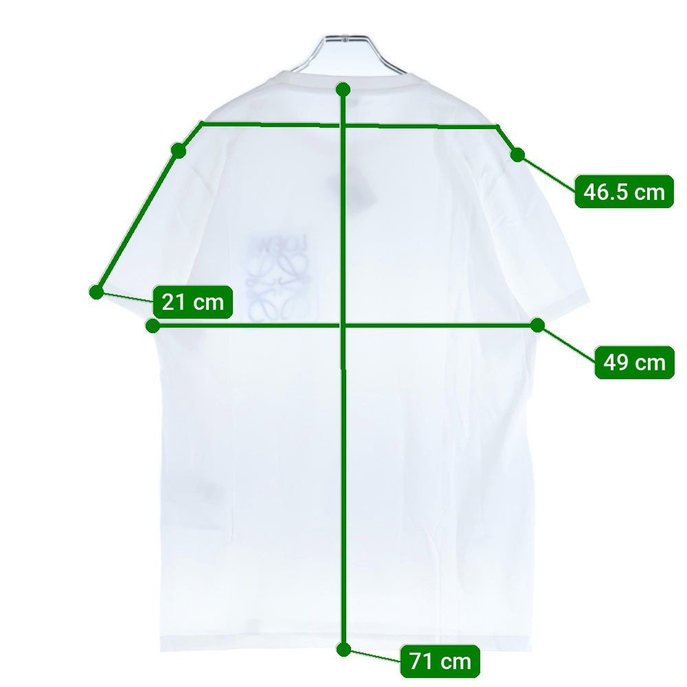 LOEWE(ロエベ) T-Shirt アナグラムロゴ刺繍 半袖Tシャツ ホワイト H526Y22X25