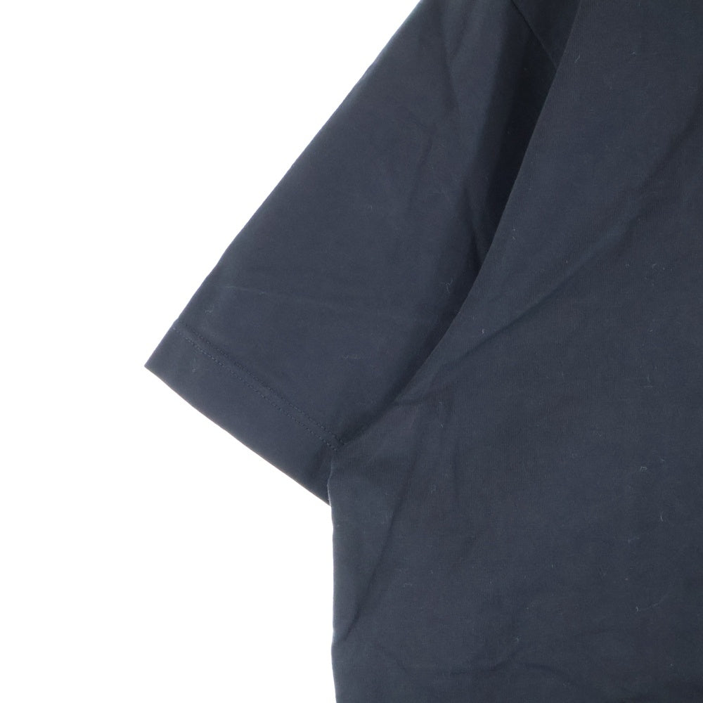 LOEWE(ロエベ) T-Shirt グリッチ アナグラムロゴ刺繍 半袖Tシャツ ブラック H526Y22J61