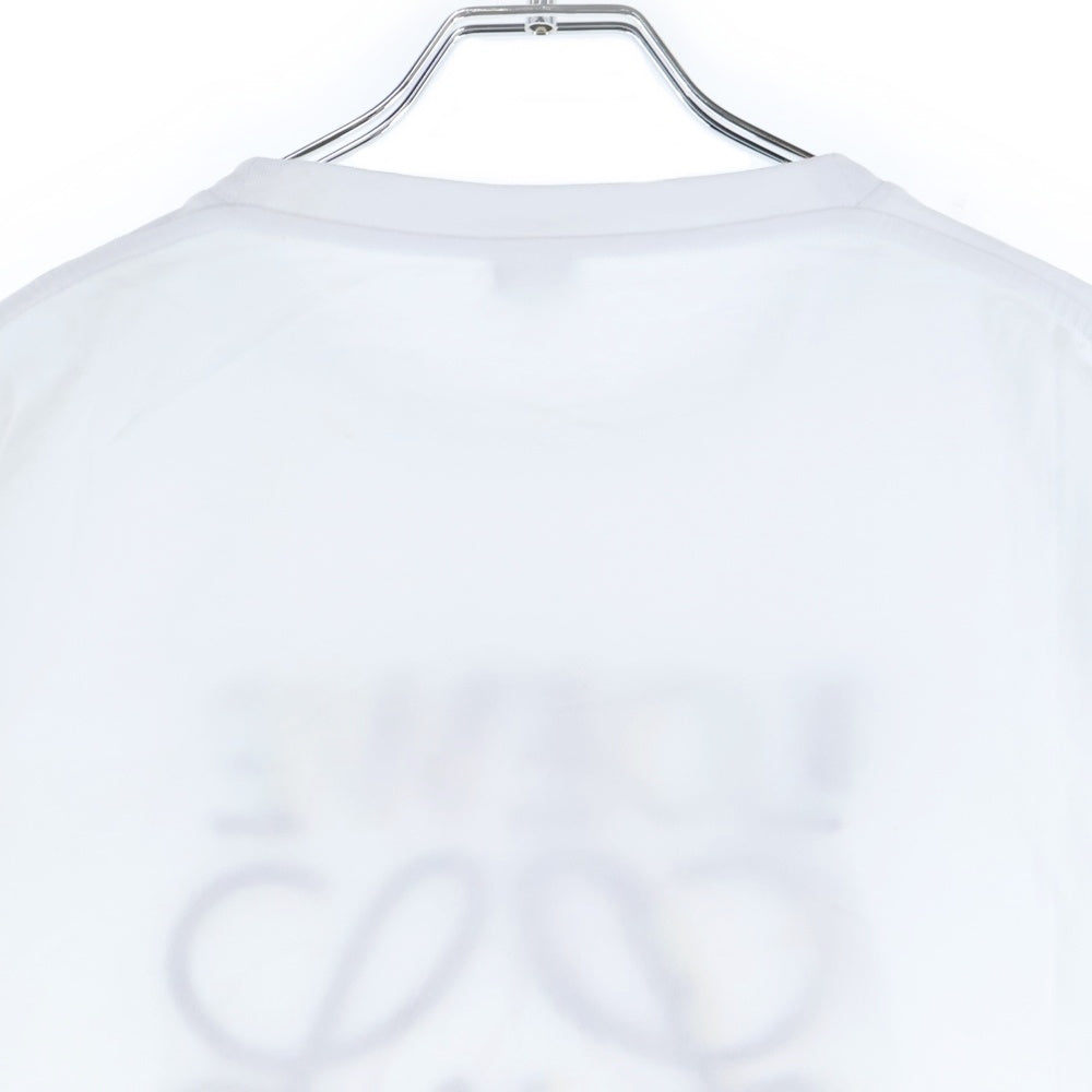 LOEWE(ロエベ) T-Shirt グリッチ アナグラムロゴ刺繍 半袖Tシャツ ブラック H526Y22J61