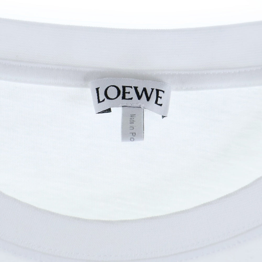 LOEWE(ロエベ) T-Shirt グリッチ アナグラムロゴ刺繍 半袖Tシャツ ブラック H526Y22J61