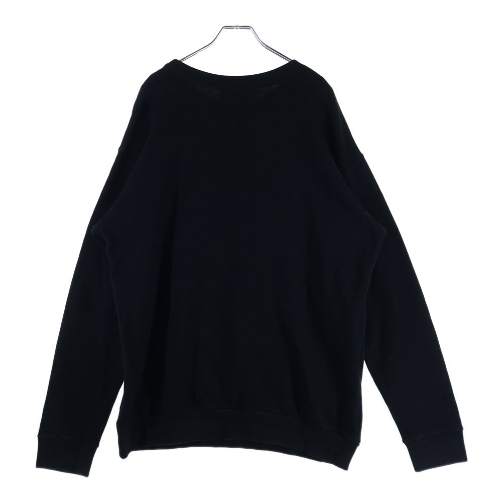 GUCCI(グッチ) Lamb Patch Sweatshirt スパンコール装飾 ドッグ クルーネックスウェットトレーナー ブラック 469250 XJBUE