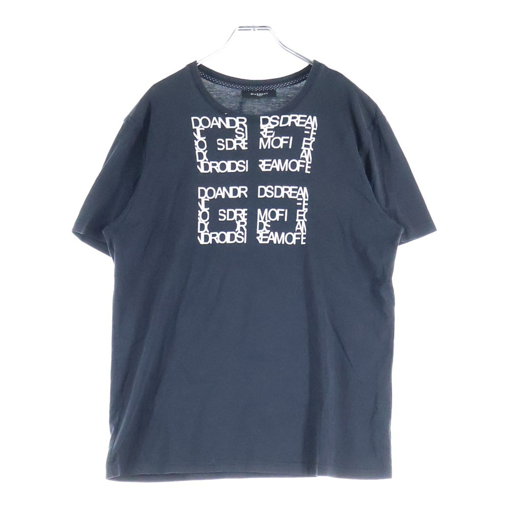 GIVENCHY(ジバンシィ) 4Gロゴプリント ショートスリーブカットソー 半袖Tシャツ ブラック 8S 7236 31