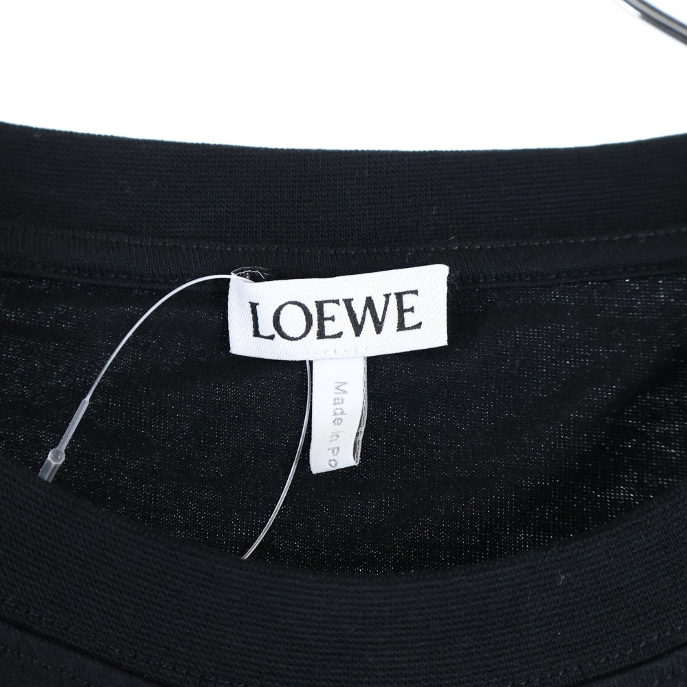 LOEWE(ロエベ) T-Shirt アナグラムロゴ刺繍 半袖Tシャツ ブラック H526341XAI
