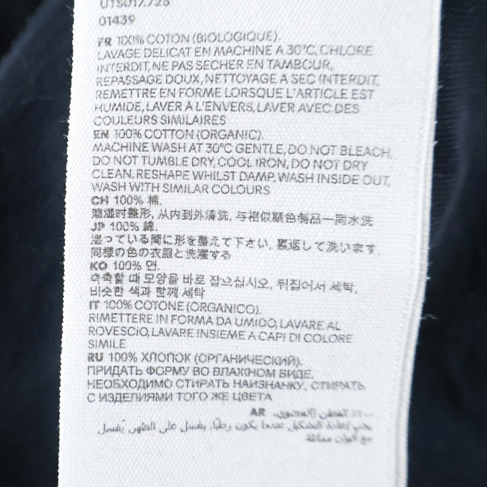 AMI Alexandre Mattiussi(アミアレクサンドルマテュッシ) T-Shirt バックロゴ刺繍 半袖Tシャツ ブラック