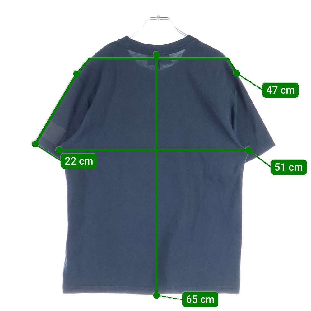 AMI Alexandre Mattiussi(アミアレクサンドルマテュッシ) T-Shirt バックロゴ刺繍 半袖Tシャツ ブラック