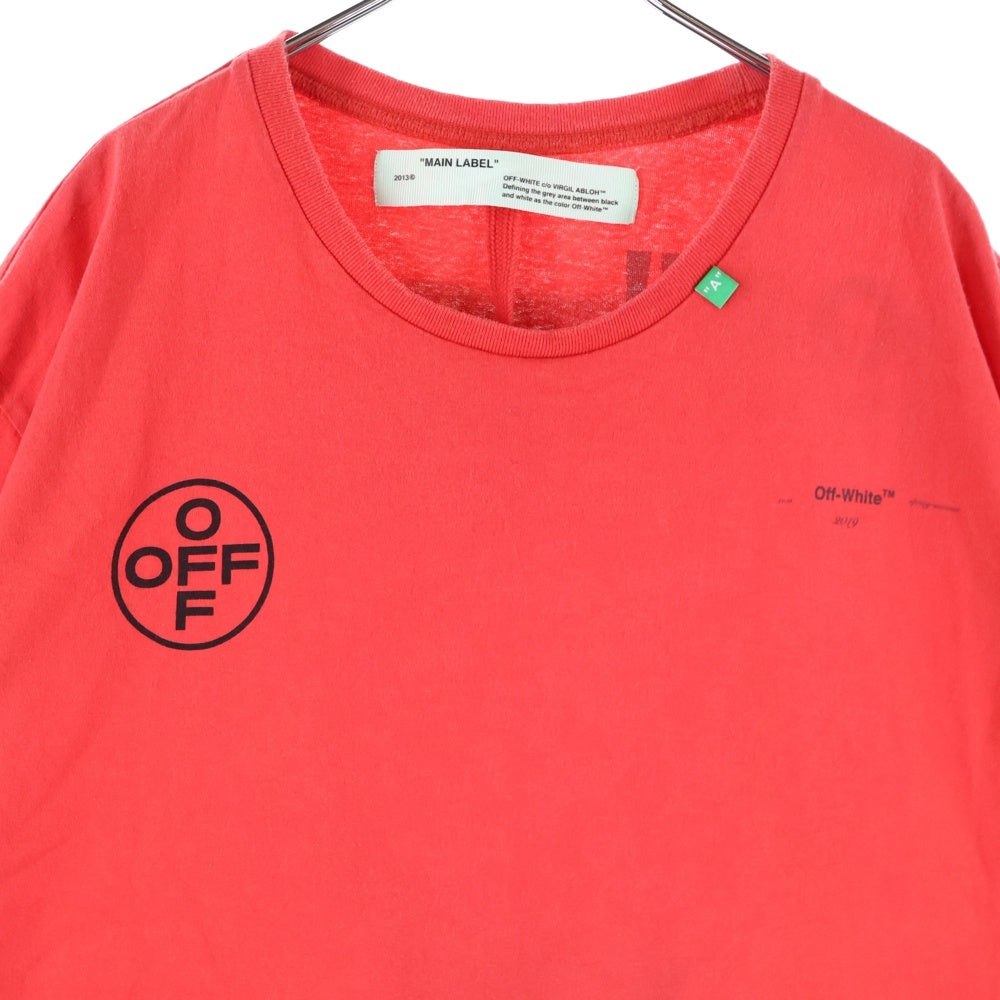 OFF-WHITE(オフホワイト) 19SS Stencil T-Shirt ステンシル 半袖Tシャツ レッド OMAA038R19185015