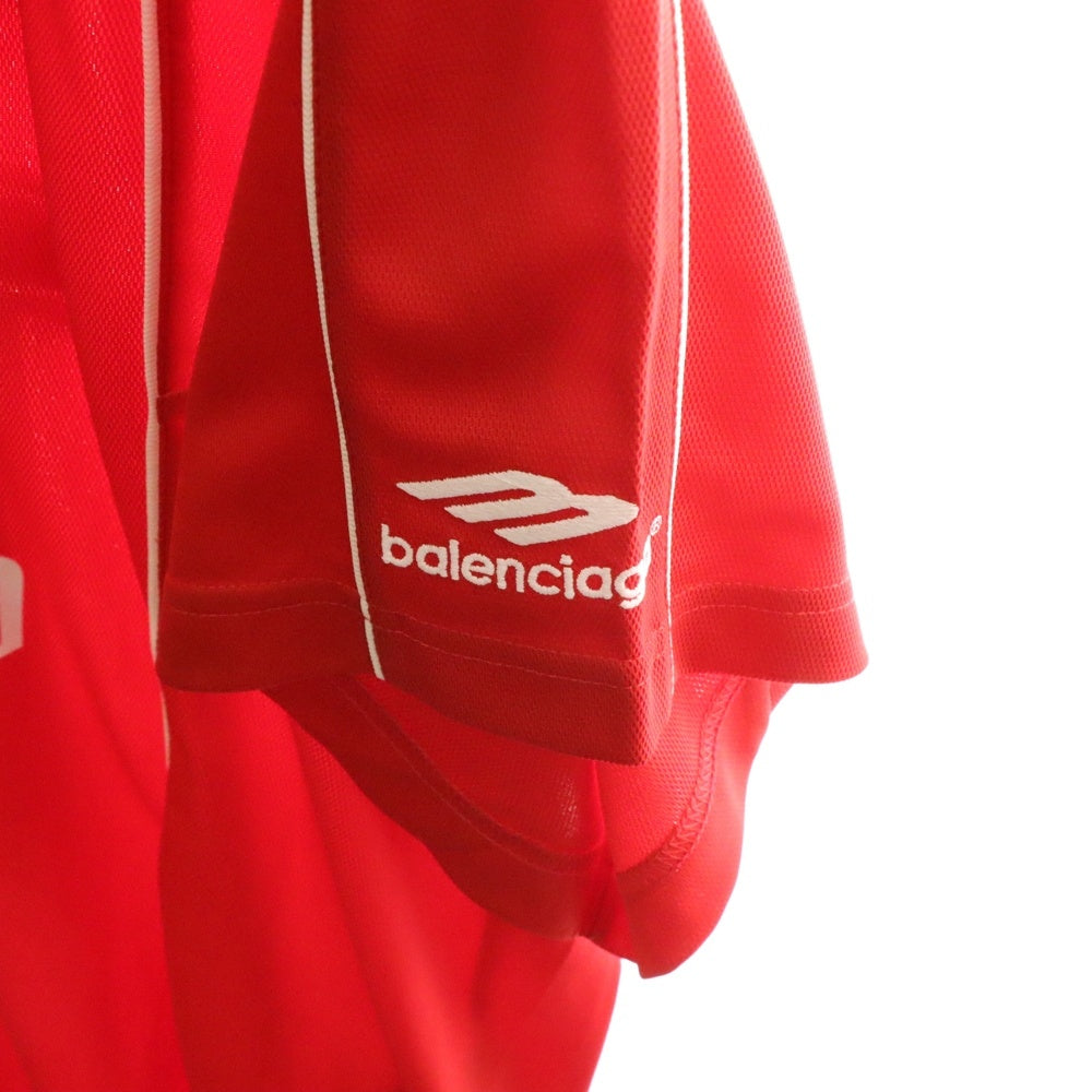BALENCIAGA(バレンシアガ) 24SS Paris Soccer Oversized T-Shirt Tokyo Aoyama パリ サッカーシリーズ 青山限定 オーバーサイズ サッカージャージ ユニフォーム 半袖Tシャツ 777705 TPVR5