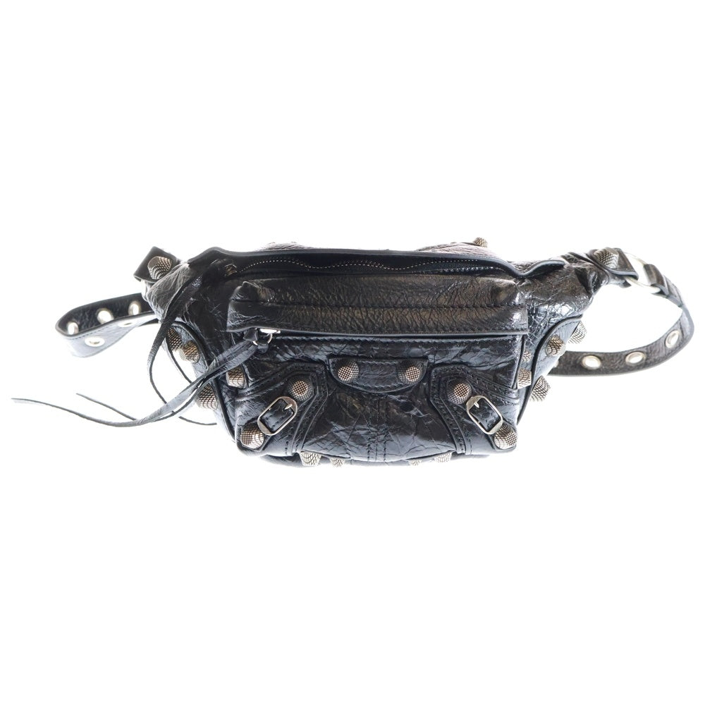 BALENCIAGA(バレンシアガ) Le Cagole Belt Bag ル カゴール レザーベルトバック ウエストバッグ ブラック 742013