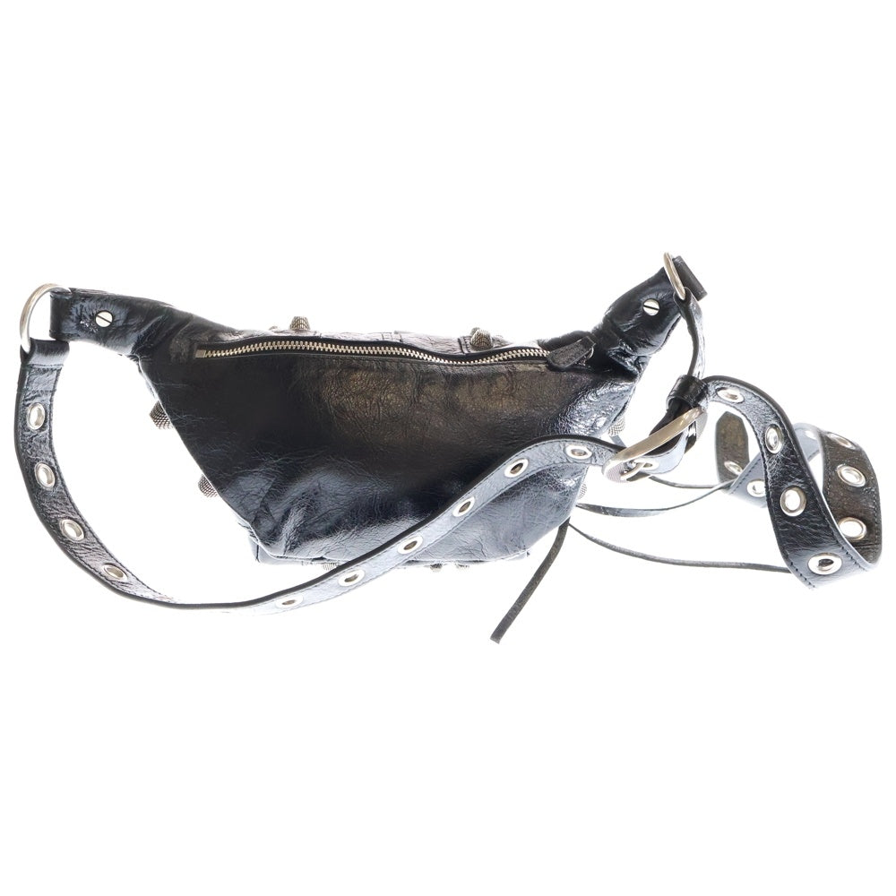 BALENCIAGA(バレンシアガ) Le Cagole Belt Bag ル カゴール レザーベルトバック ウエストバッグ ブラック 742013