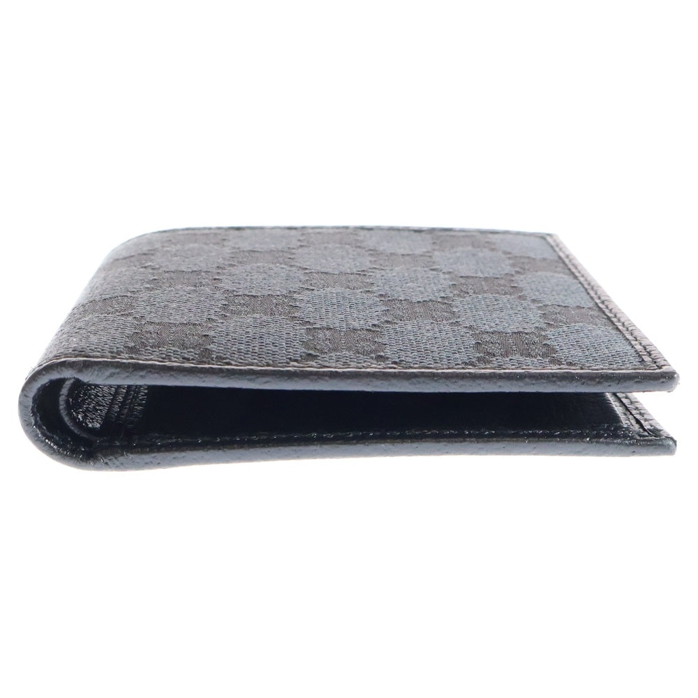 BALENCIAGA(バレンシアガ) ×The Hacker Project Wallet グッチ ハッカープロジェクト 総柄レザーウォレット 2つ折り財布 ブラック 680430