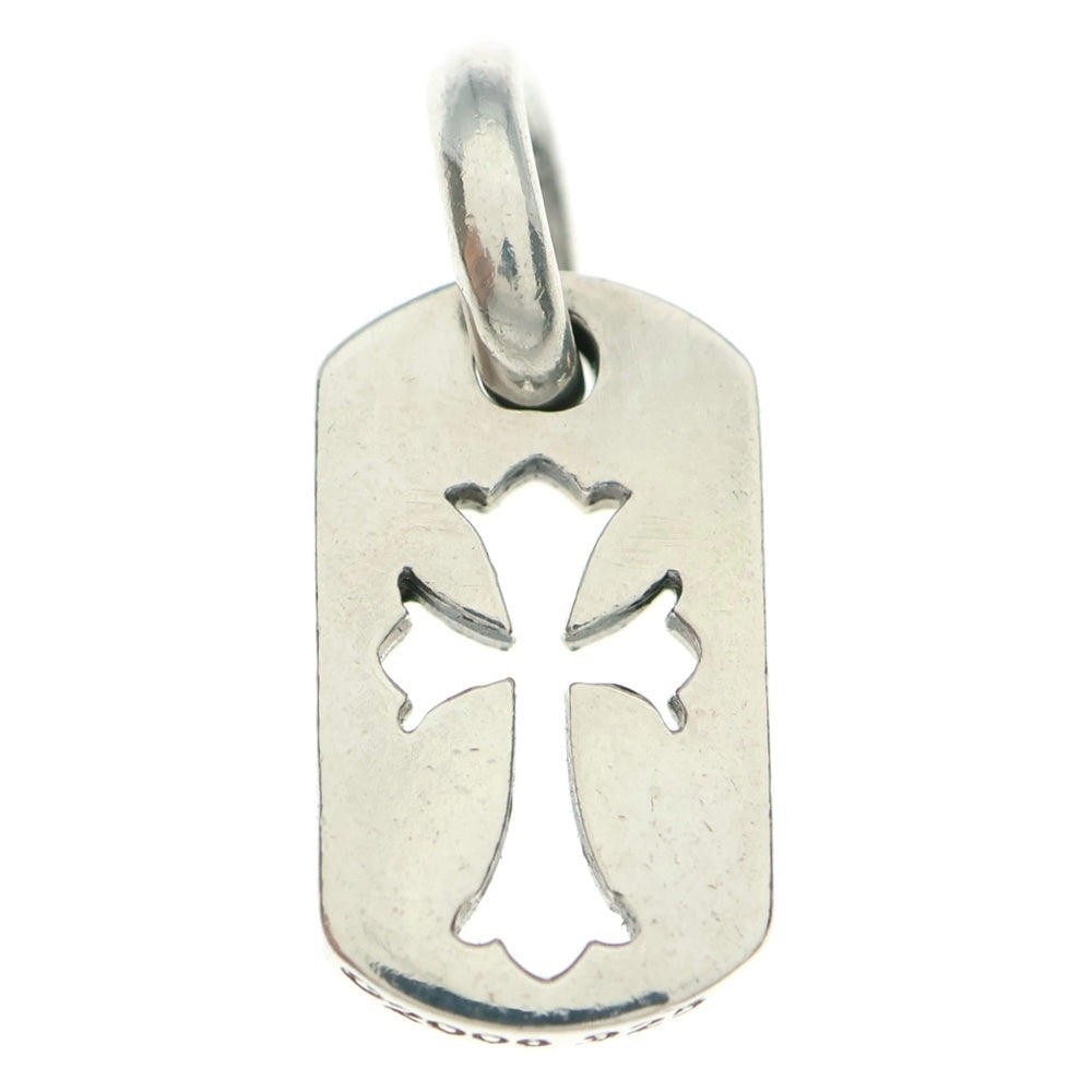CHROME HEARTS(クロムハーツ) DT TNY CO CRS タイニーカットアウトクロスドッグタグ チャーム ペンダントトップ シルバー BCA252