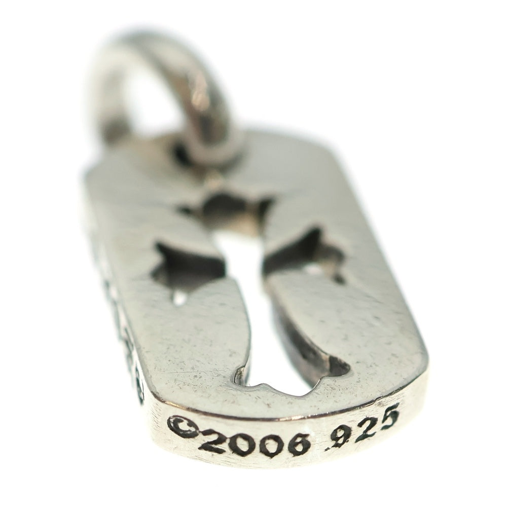 CHROME HEARTS(クロムハーツ) DT TNY CO CRS タイニーカットアウトクロスドッグタグ チャーム ペンダントトップ シルバー BCA252