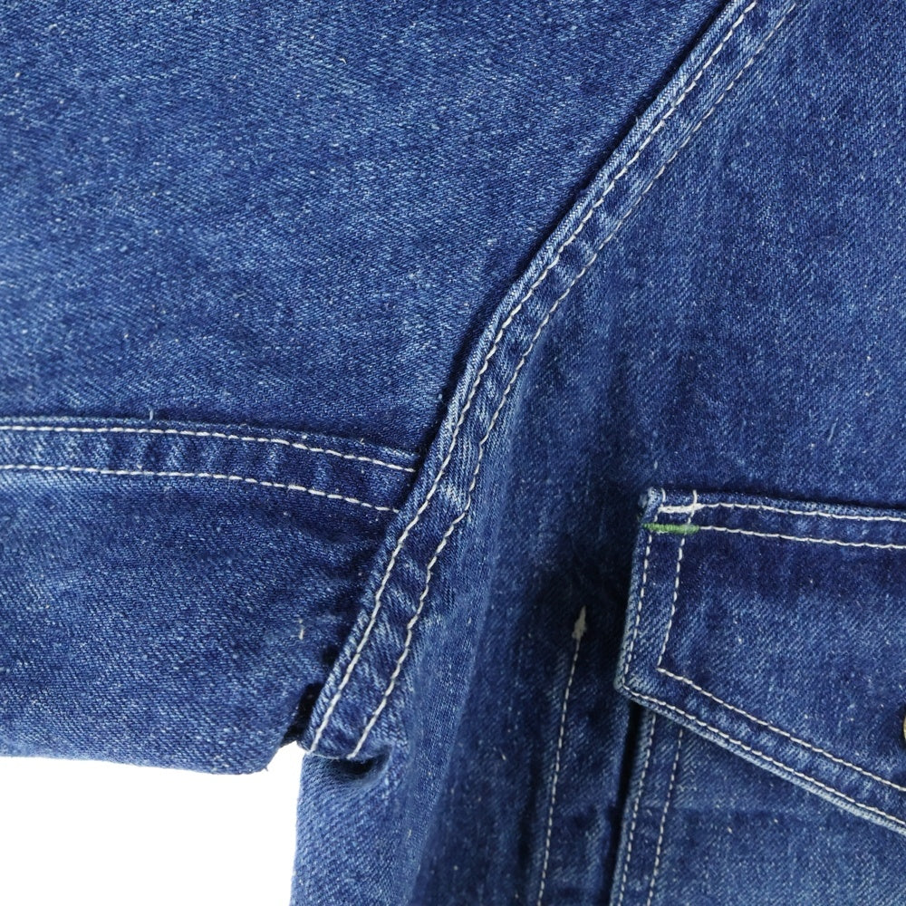 HUMAN MADE(ヒューマンメイド) 24SS DENIM COVERALLJACKET バック刺繍 カバーオール デニムジャケット インディゴ