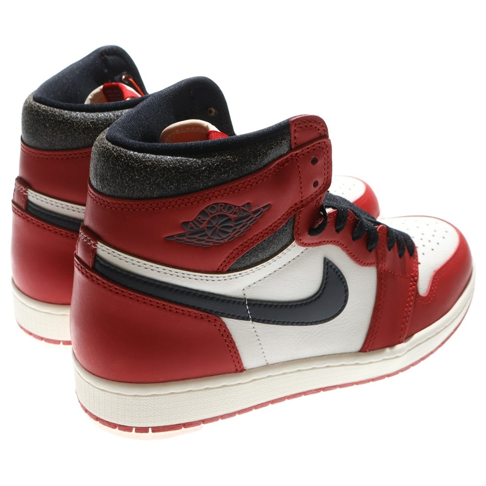 NIKE(ナイキ) AIR JORDAN 1 HIGH OG LOST & FOUND CHICAGO DZ5485-612 エアジョーダン1 ロスト&ファウンド シカゴ ハイカットスニーカー US10/28cm ホワイト/レッド