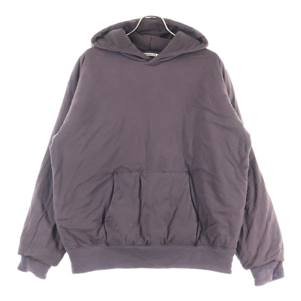 AURALEE(オーラリー) DOUBLE CLOTH PUFFER P O PARKA オーバーサイズプルオーバースウェットパーカー フーディ ブラウン A20AP02NW