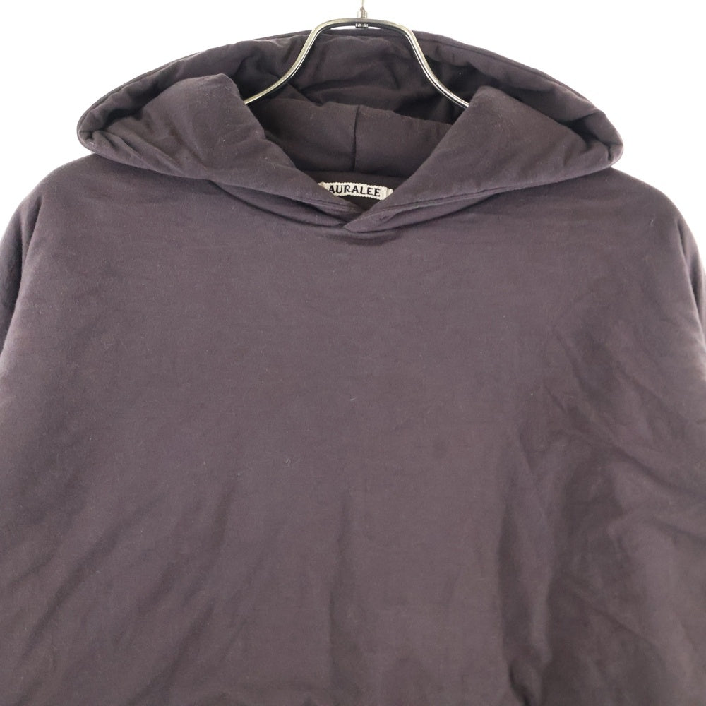 AURALEE(オーラリー) DOUBLE CLOTH PUFFER P O PARKA オーバーサイズプルオーバースウェットパーカー フーディ ブラウン A20AP02NW