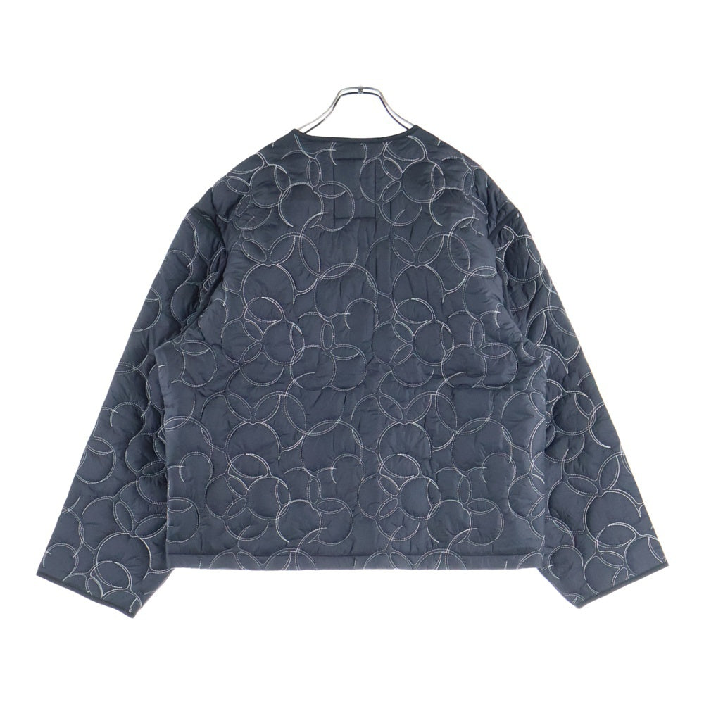 THUG CLUB(サグクラブ) ×adidas PADDED LINER JACKET アディダス ロゴプレート パデット ライナージャケット キルティング ナイロンジャケット グレー KC2231