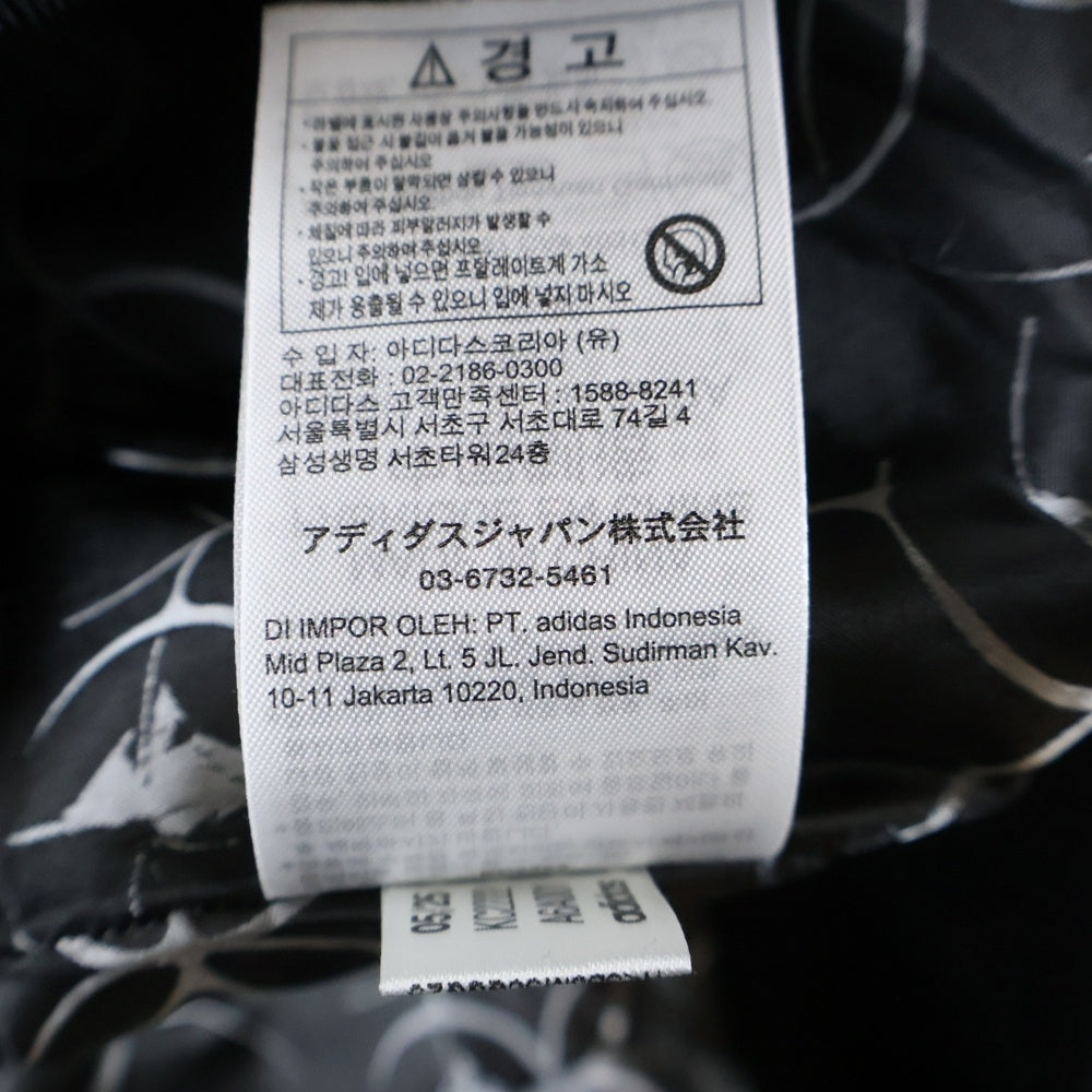 THUG CLUB(サグクラブ) ×adidas TEAMGEIST FAUX LEATHER JACKET アディダス ロゴプレート フェイクレザージャケット KC2231