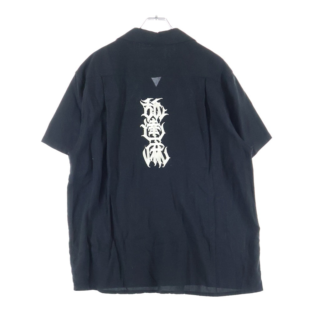 WACKO MARIA(ワコマリア) ×BUDSPOOL バッズプール フロント刺繍 半袖シャツ ブラック