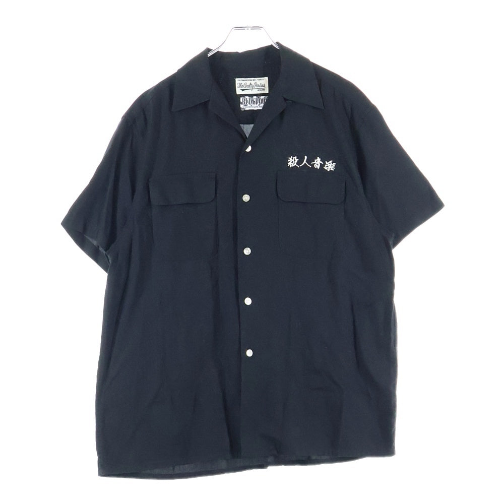 WACKO MARIA(ワコマリア) ×BUDSPOOL バッズプール フロント刺繍 半袖シャツ ブラック