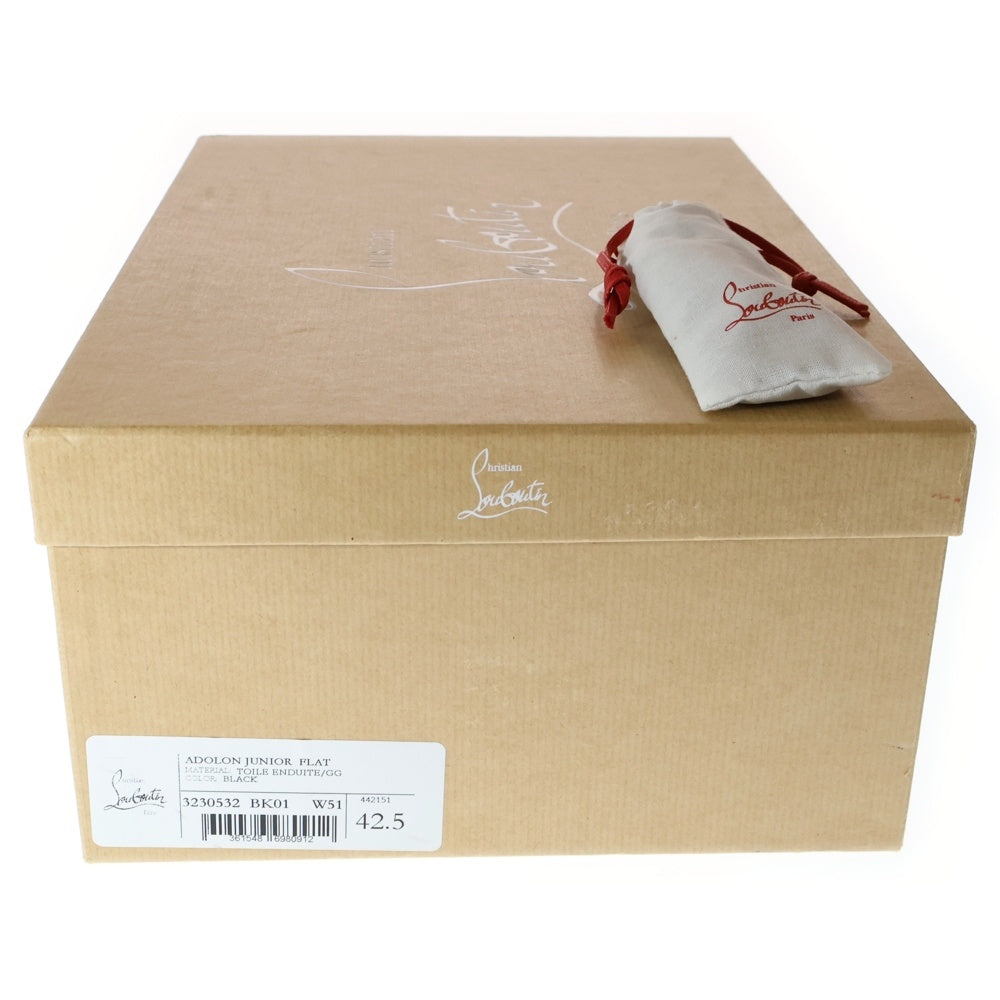 CHRISTIAN LOUBOUTIN(クリスチャンルブタン) ADOLON JUNIOR FLAT ローカットスニーカー ブラック