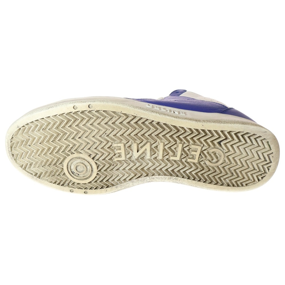 CELINE(セリーヌ) CT-02 カーフスキン ミッドカットスニーカー ホワイト/ブルー