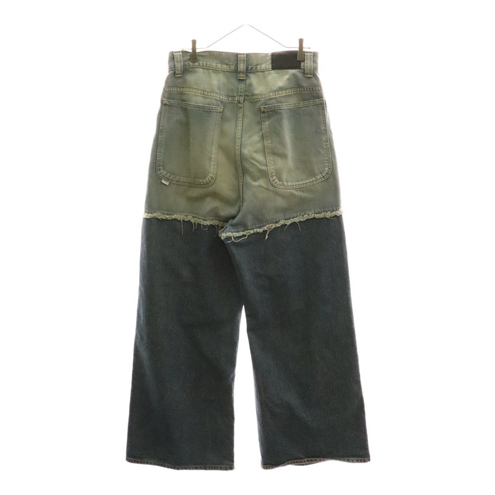 Jieda(ジエダ) 23AW 2TONE BAGGY DENIM PANTS 2トーン バギーデニム