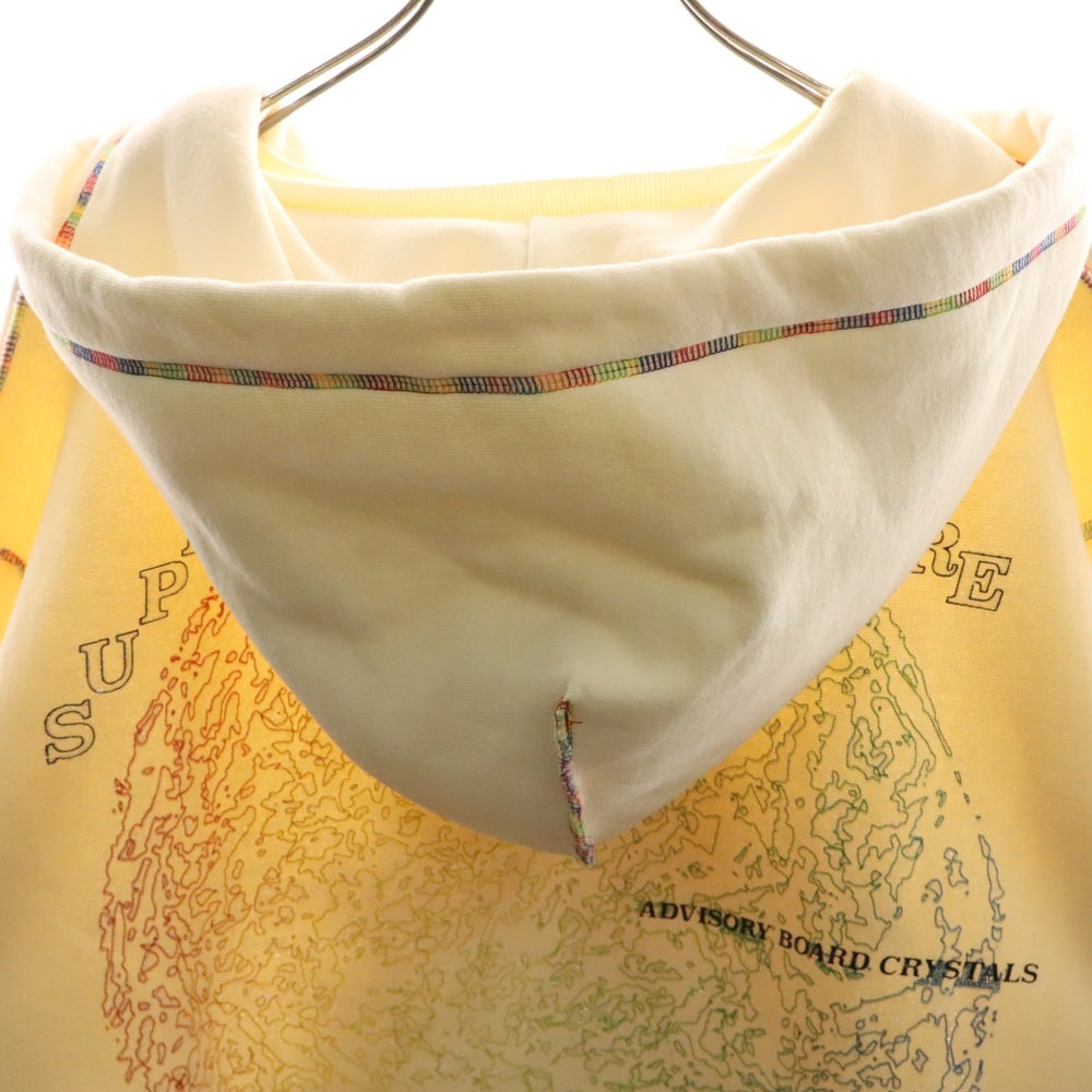 Advisory Board Crystals(アドバイザリー ボード クリスタルズ) ABC. PSYCHIC DEATH HOODIE パール装飾 プルオーバースウェットパーカー フーディー アイボリー