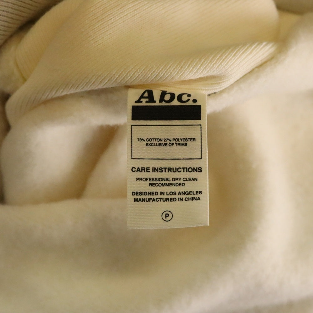 Advisory Board Crystals(アドバイザリー ボード クリスタルズ) ABC. PSYCHIC DEATH HOODIE パール装飾 プルオーバースウェットパーカー フーディー アイボリー