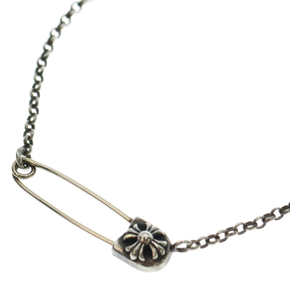 CHROME HEARTS(クロムハーツ) SAFETY PIN ROLL R16 16インチ セーフティピンロール シルバーネックレス シルバー